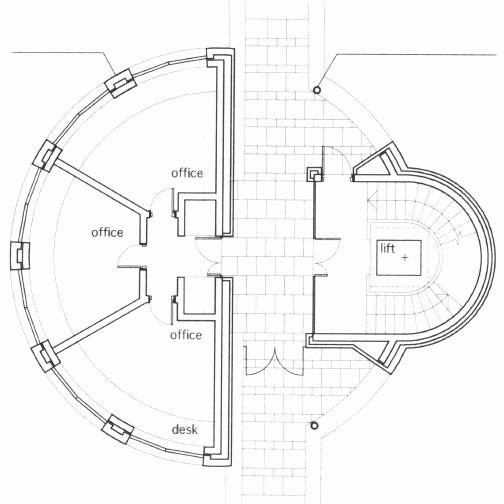 The Ground Floor of the Faulkes Gatehouse