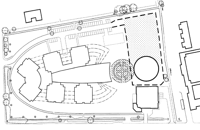 Plan showing phase V work