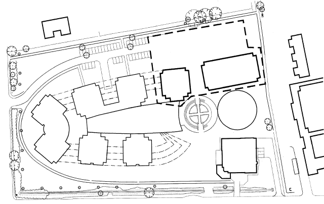 Plan showing phase VI work