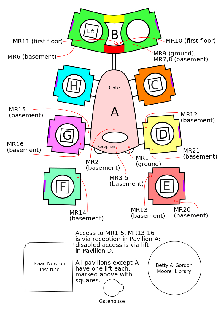 Map of meeting rooms